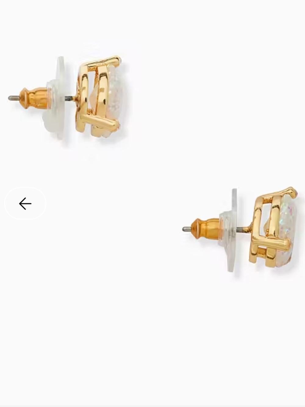 ✨Kate Spade Rise And Shine Glitter Opal Studs✨ - Picture 3 of 8